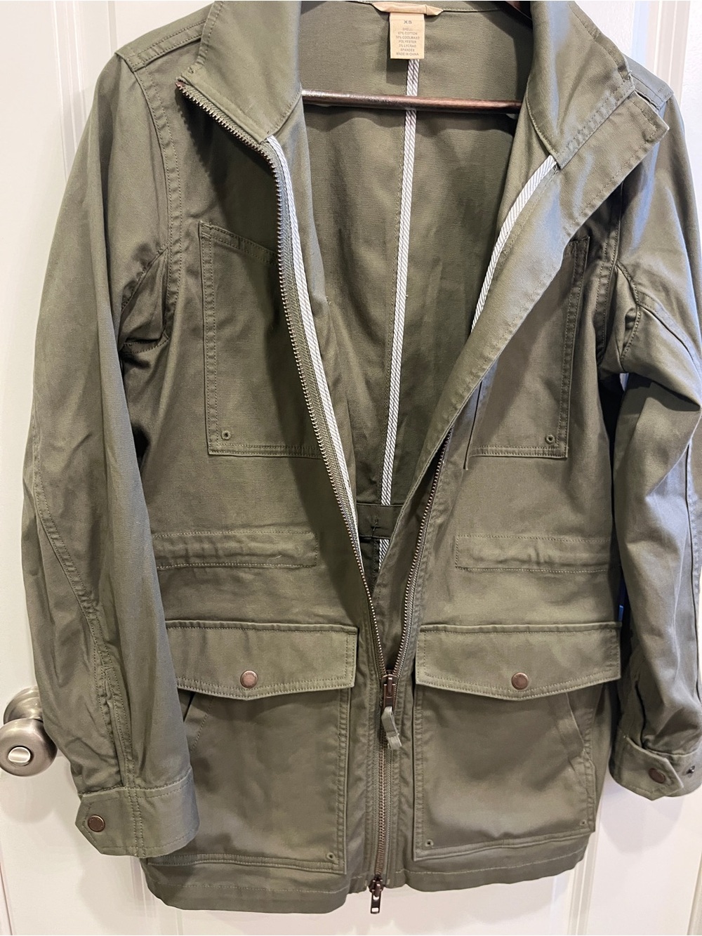 Duluth Trading Co # 47712 DuluthFlex Fire Hose CoolMax Jacket XS Olive Green - Picture 4 of 7